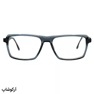 عینک طبی Emporio Armani با فریم مستطیلی، جنس استات، رنگ آبی و لولا فلزی و فنر دار مدل M2531
