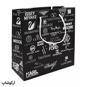 بگ، پاکت و ساک دستی هدیه عینک با طراحی رنگ مشکی مدل 992891