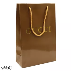بگ، پاکت و ساک دستی هدیه عینک گوچی (GUCCI) با طراحی رنگ قهوه ای مدل 992904