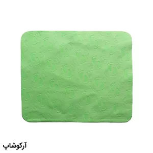 بسته 3 عددی دستمال عینک از جنس میکروفایبر، رنگ سبز و طرح دار کد 992884-3