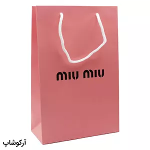 بگ، پاکت و ساک دستی هدیه عینک میو میو (MIU MIU) با طراحی رنگ صورتی مدل 992907