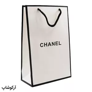 بگ، پاکت و ساک دستی هدیه عینک شنل (Chanel) با طراحی رنگ سفید و مشکی مدل 992895