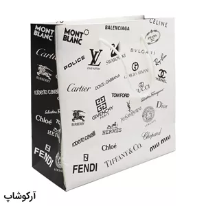 بگ، پاکت و ساک دستی هدیه عینک با طراحی رنگ سفید مدل 992892