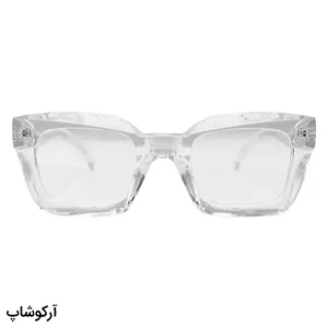 عینک طرح Celine با فریم شفاف و بی‌رنگ، شکل مربعی و لنز بی‌رنگ و قابل تعویض مدل 1379