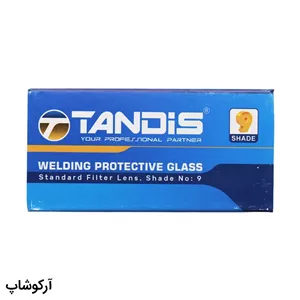 لنز جوشکاری دودی تندیس مدل Shade No.9 سایز 100×50×3 با فیلتر استاندارد محافظ چشم با گواهی CE و ISO مدل 993093