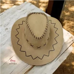 کلاه کابویی جیر رنگ بژ unisex