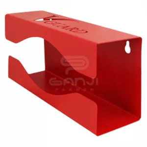 پایه نگهدارنده دیواری وی گارد رنگ قرمز مخصوص دستمال و دستکش V Guard Detailing Holder