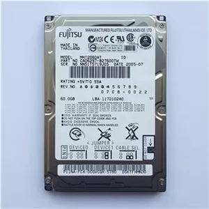 هارد لپ تاپ 44 پین 2.5 اینچ Fujitsu IDE 60GB