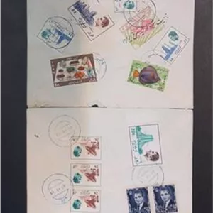 4عدد پاکت نامه کلکسیونی دوره پهلوی