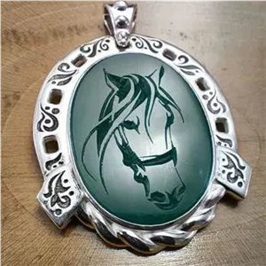 گردنی نقره دستساز 