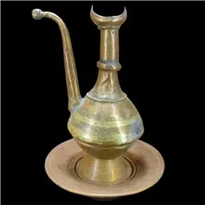 آفتابه لگن مسی قدیمی عتیقه مس کلکسیونی دکوری