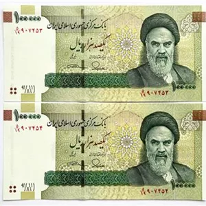 جفت اسکناس 100000 ریال قدیم طیب نیا سیف (بانکی)