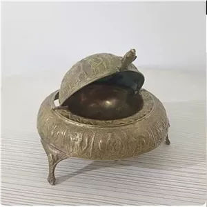 خاویار خوری برنجی کهنه 