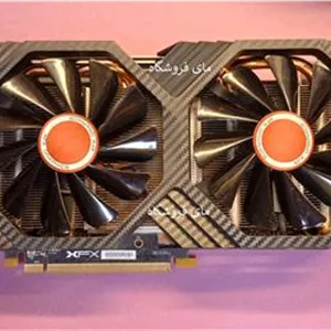 XFX RX580 rx 580 8gb دما عالی-کارتن و سریال منطبق