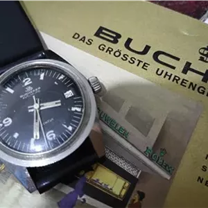 ست ساعت جعبه دفترچه و قاشق وینتیج بوچرر BUCHERER