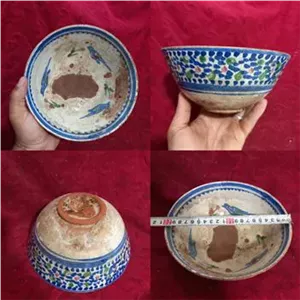 کاسه سفال کهنه گنابادی اصالت قاجاری