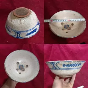 کاسه سفال 2رولعابدار گنابادی قجری