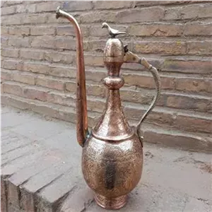 آفتابه بزرگ مسی تمامقلم زیبا خاص کلکسیونی