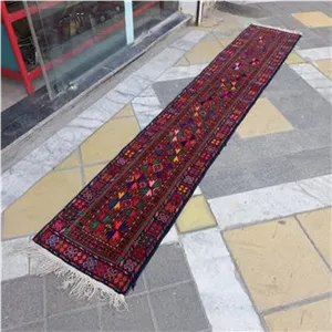 کناره دستبافت رنگ گیاهی بکر زیبا قدیمی