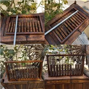 چرتکه چوبی بزرگ روسی قدیمی ابعاد28×47