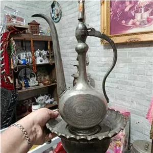 آفتابه لگن مسی قاجاری