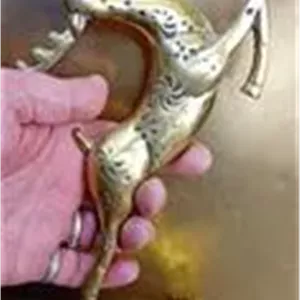 مجسمه برنجی آهو