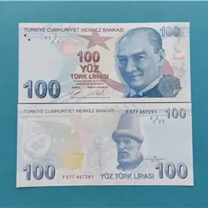 تک بانکی 100 لیر ترکیه