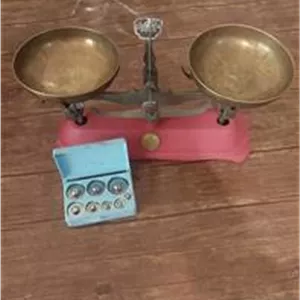 ترازو زرگری کفه برنجی