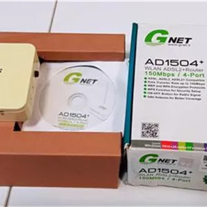 مودم  GNET  AD1504  ADSL 2  تک آنتن  و 4 پورت