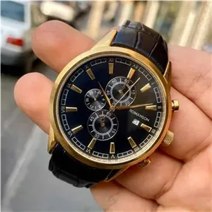 ساعت مچی کورنوگراف چرم مردانه Romanson 1119G