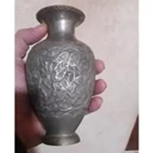 گلدان قدیمی مسی آنتیک کلکسیونی