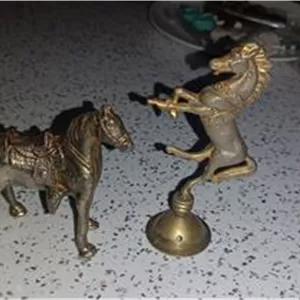 دو عدد مجسمه اسب دکوری آنتیک کلکسیونی