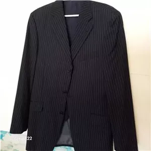 کت خارجی خط دار با جلیقه ( مافیایی)