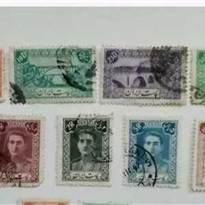 تمبر سری 6 تایی پستی دوم پهلوی 1322