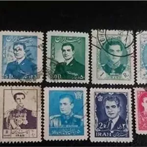 تمبر سری پستی محمد رضا پهلوی