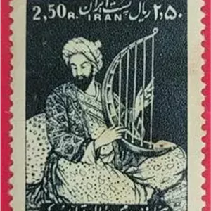 تمبر تک پهلوی یادبود رودکی 1337