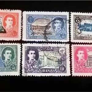 تمبر سری پستی سوم پستی محمد رضا پهلوی