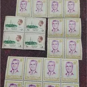 تمبر 5 دینار محمد رضا پهلوی
