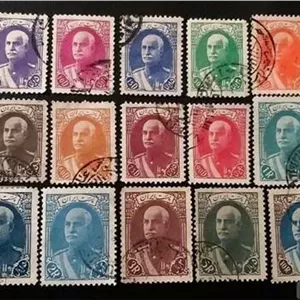 تمبر سری کامل رضا شاه پهلوی 1316