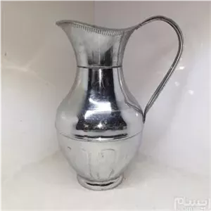 پارچ برنجی قدیمی با روکش کروم