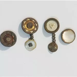 دکمه های فلزی کلکسیونی قاجاری