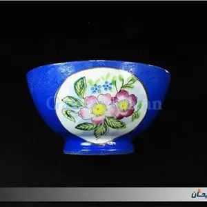 کاسه چینی قدیمی ژاپنی طرح گل (کد1123)