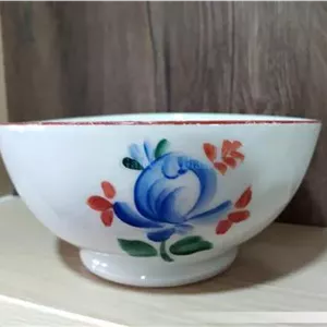 کاسه روسی نقاشی دست قدیمی طرح گل سیب (کد44175)