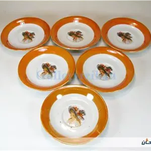 6عدد نعلبکی قدیمی ساخت ایران طرح عکسی (کد4496)