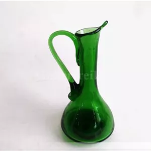 پارچ مینیاتوری و کوچک دستساز شیشه ای سبز (کد44734)