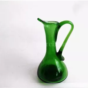 پارچ مینیاتوری و کوچک دستساز شیشه ای سبز (کد44732)