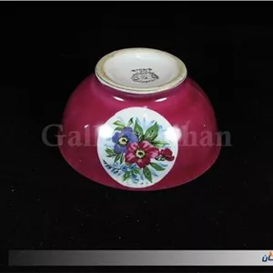 کاسه لاکی بسیار قدیمی طرح گلهای زیبا (کد1104)