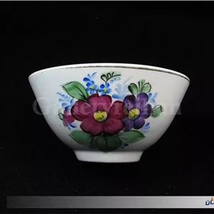 کاسه روسی نقاشی دست قدیمی طرح گل (کد2195)