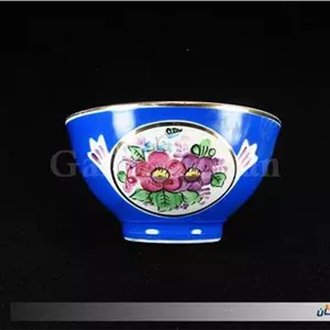 کاسه لاجوردی روسی نقاشی کاردست و بسیار زیبا (6051)
