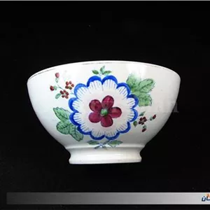 کاسه روسی نقاشی دست قدیمی طرح گل (کد8221)